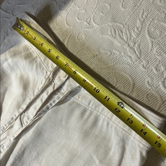 Tommy Bahama White Straight Leg Linen Pants - Picture 4 of 15